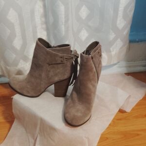 Franco Fortini Taupe Ankle Booties